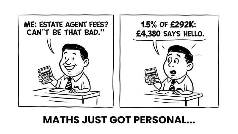 Homeowner realising actual fees for selling house