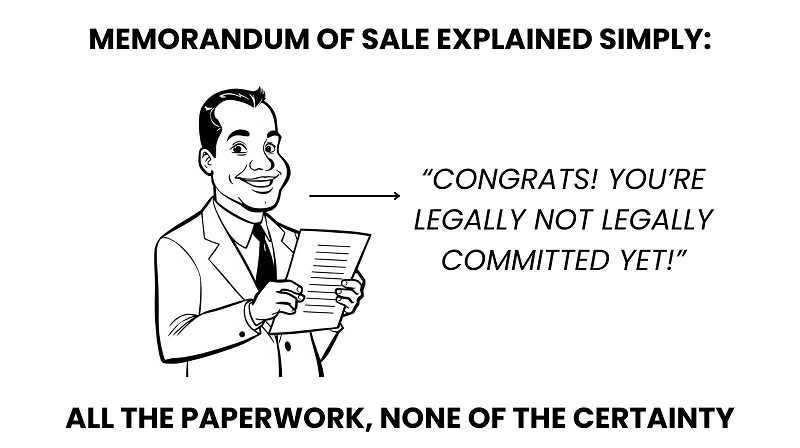 Estate agent explained memorandum of sale